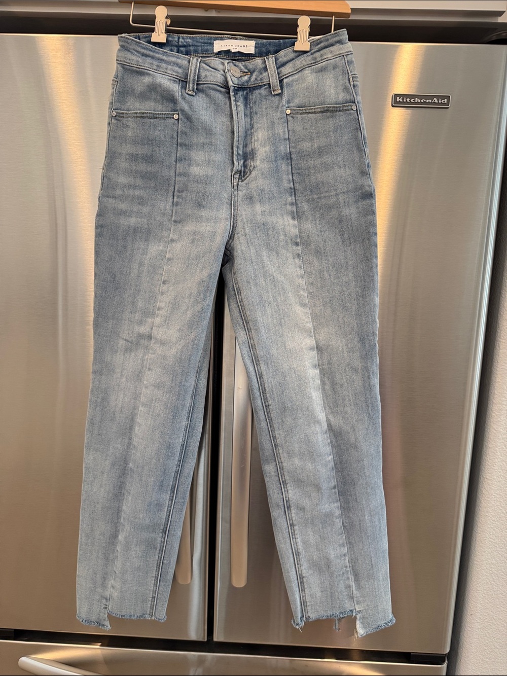 Risen Jeans Light Blue High-Rise Straight Jeans Sz 29